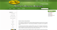 Desktop Screenshot of natureshealingremedies.com