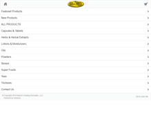 Tablet Screenshot of natureshealingremedies.com